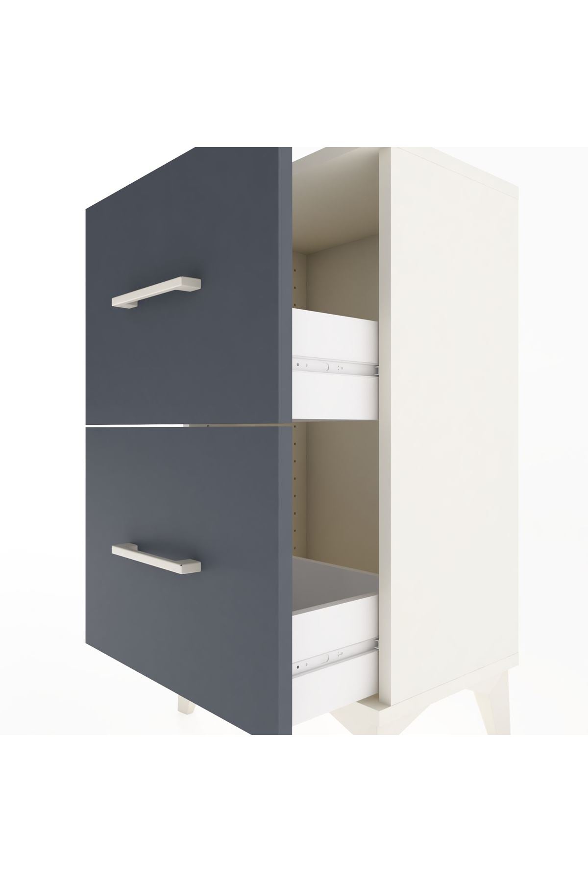 Arges Komodin 2 Çekmeceli 44x30x80 - S08M019V2A