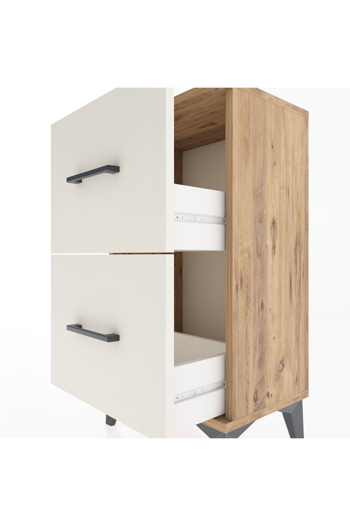 Arges Komodin 2 Çekmeceli 44x30x80 - S08M019V7A