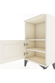 Arges Komodin 2 Raflı Tek Kapaklı 44x30x80 - S08M001V1A