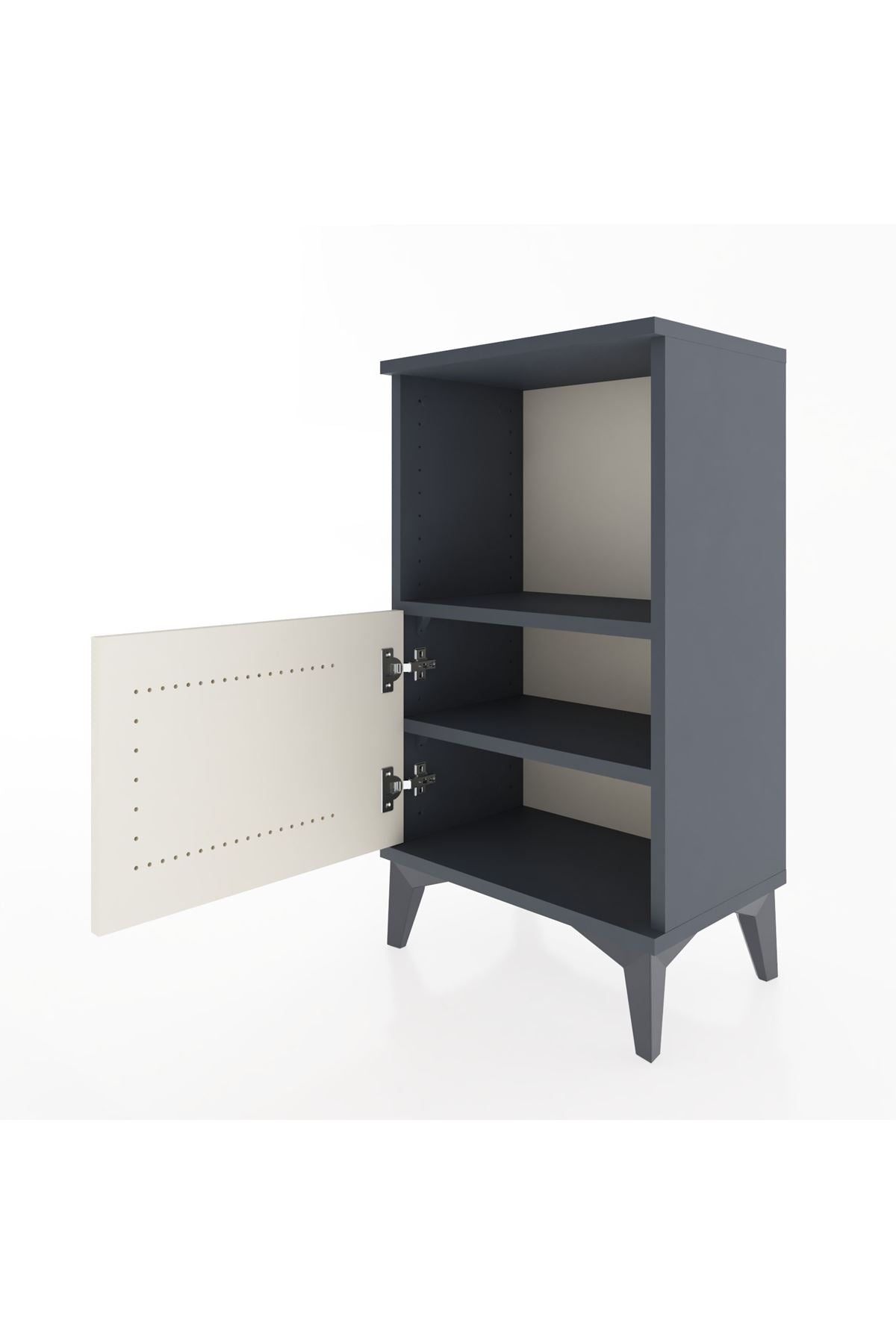 Arges Komodin 2 Raflı Tek Kapaklı 44x30x80 - S08M001V4A