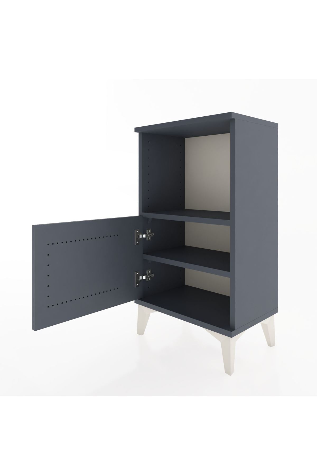 Arges Komodin 2 Raflı Tek Kapaklı 44x30x80 - S08M001V5A