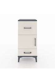 Arges Komodin Tek Raflı 2 Çekmeceli Tek Kapaklı 44x30x96 - S09M029V4A