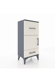 Arges Komodin Tek Raflı 2 Çekmeceli Tek Kapaklı 44x30x96 - S09M029V4A