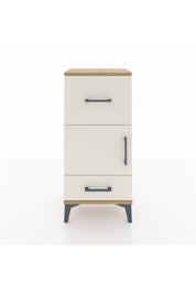 Arges Komodin Tek Raflı 2 Çekmeceli Tek Kapaklı 44x30x96 - S09M029V7A