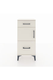 Arges Komodin Tek Raflı 2 Çekmeceli Tek Kapaklı 44x30x96 - S09M030V1A