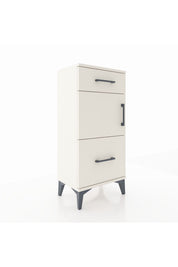 Arges Komodin Tek Raflı 2 Çekmeceli Tek Kapaklı 44x30x96 - S09M030V1A