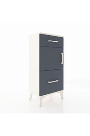 Arges Komodin Tek Raflı 2 Çekmeceli Tek Kapaklı 44x30x96 - S09M030V2A