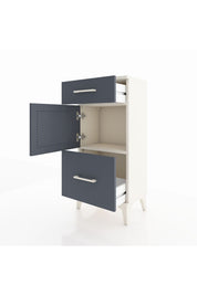 Arges Komodin Tek Raflı 2 Çekmeceli Tek Kapaklı 44x30x96 - S09M030V2A