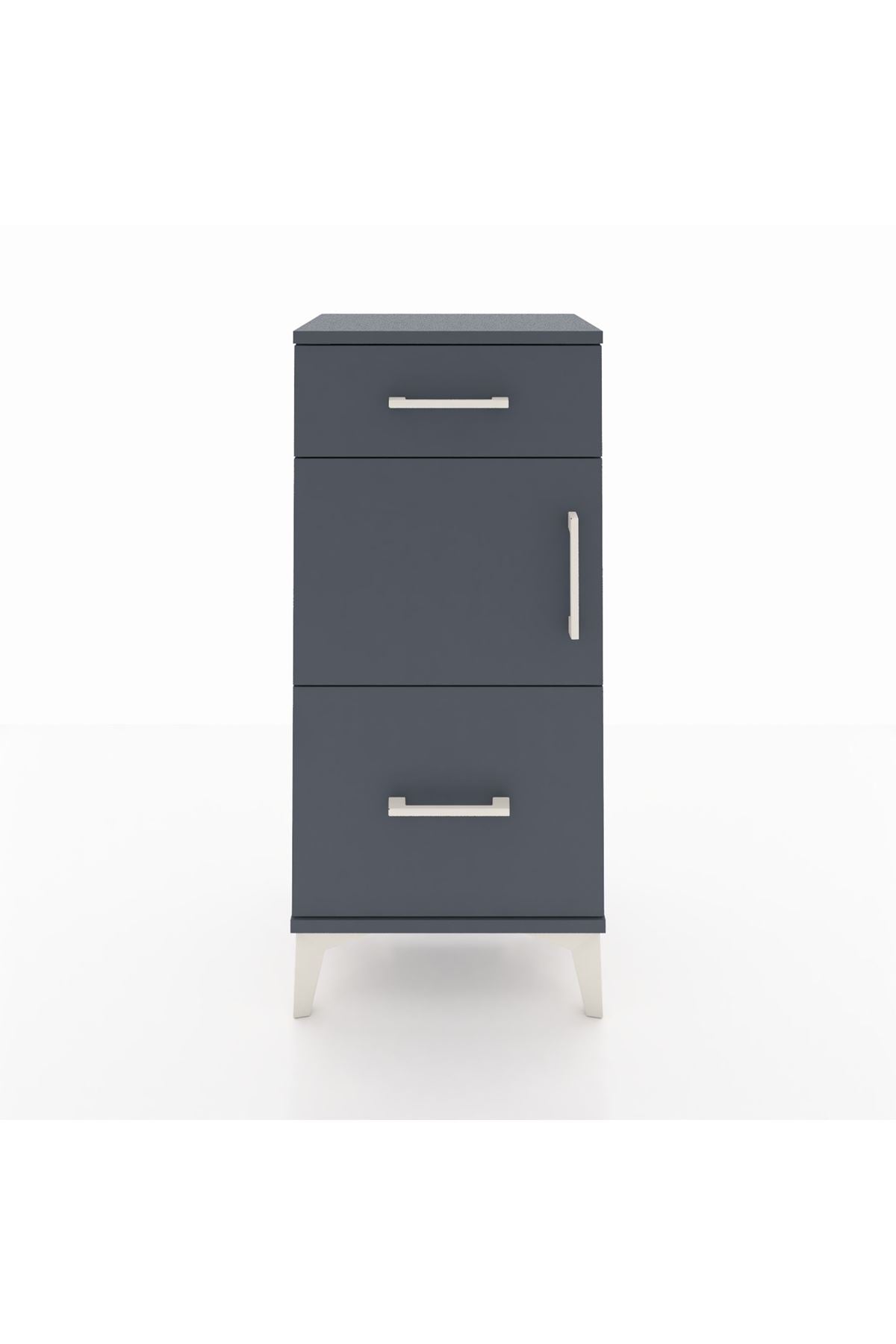 Arges Komodin Tek Raflı 2 Çekmeceli Tek Kapaklı 44x30x96 - S09M030V5A