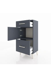 Arges Komodin Tek Raflı 2 Çekmeceli Tek Kapaklı 44x30x96 - S09M030V5A