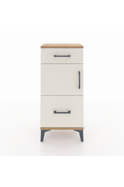 Arges Komodin Tek Raflı 2 Çekmeceli Tek Kapaklı 44x30x96 - S09M030V7A