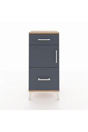 Arges Komodin Tek Raflı 2 Çekmeceli Tek Kapaklı 44x30x96 - S09M030V8A