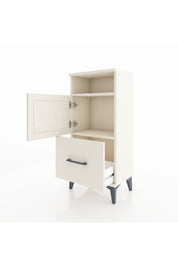 Arges Komodin 2 Raflı Tek Çekmeceli 2 Kapaklı 44x30x96 - S09M031V1A