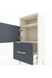 Arges Komodin 2 Raflı Tek Çekmeceli 2 Kapaklı 44x30x96 - S09M031V2A