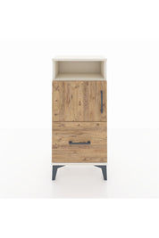 Arges Komodin 2 Raflı Tek Çekmeceli 2 Kapaklı 44x30x96 - S09M031V3A