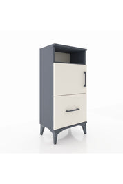 Arges Komodin 2 Raflı Tek Çekmeceli 2 Kapaklı 44x30x96 - S09M031V4A