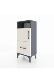 Arges Komodin 2 Raflı Tek Çekmeceli 2 Kapaklı 44x30x96 - S09M031V4A