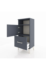 Arges Komodin 2 Raflı Tek Çekmeceli 2 Kapaklı 44x30x96 - S09M031V5A