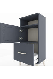 Arges Komodin 2 Raflı Tek Çekmeceli 2 Kapaklı 44x30x96 - S09M031V5A