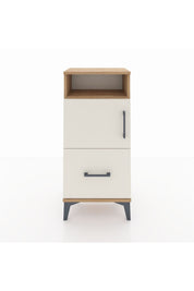 Arges Komodin 2 Raflı Tek Çekmeceli 2 Kapaklı 44x30x96 - S09M031V7A