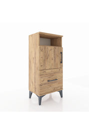 Arges Komodin 2 Raflı Tek Çekmeceli 2 Kapaklı 44x30x96 - S09M031V9A