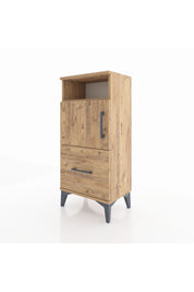 Arges Komodin 2 Raflı Tek Çekmeceli 2 Kapaklı 44x30x96 - S09M031V9A