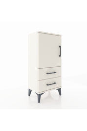 Arges Komodin 2 Raflı 2 Çekmeceli Tek Kapaklı 44x30x96 - S09M032V1A