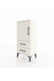 Arges Komodin 2 Raflı 2 Çekmeceli Tek Kapaklı 44x30x96 - S09M032V1A
