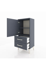 Arges Komodin 2 Raflı 2 Çekmeceli Tek Kapaklı 44x30x96 - S09M032V5A