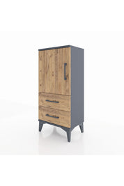 Arges Komodin 2 Raflı 2 Çekmeceli Tek Kapaklı 44x30x96 - S09M032V6A
