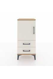 Arges Komodin 2 Raflı 2 Çekmeceli Tek Kapaklı 44x30x96 - S09M032V7A