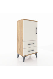 Arges Komodin 2 Raflı 2 Çekmeceli Tek Kapaklı 44x30x96 - S09M032V7A