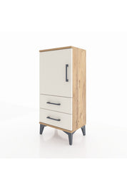 Arges Komodin 2 Raflı 2 Çekmeceli Tek Kapaklı 44x30x96 - S09M032V7A