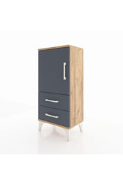Arges Komodin 2 Raflı 2 Çekmeceli Tek Kapaklı 44x30x96 - S09M032V8A