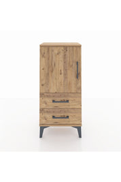 Arges Komodin 2 Raflı 2 Çekmeceli Tek Kapaklı 44x30x96 - S09M032V9A