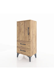 Arges Komodin 2 Raflı 2 Çekmeceli Tek Kapaklı 44x30x96 - S09M032V9A