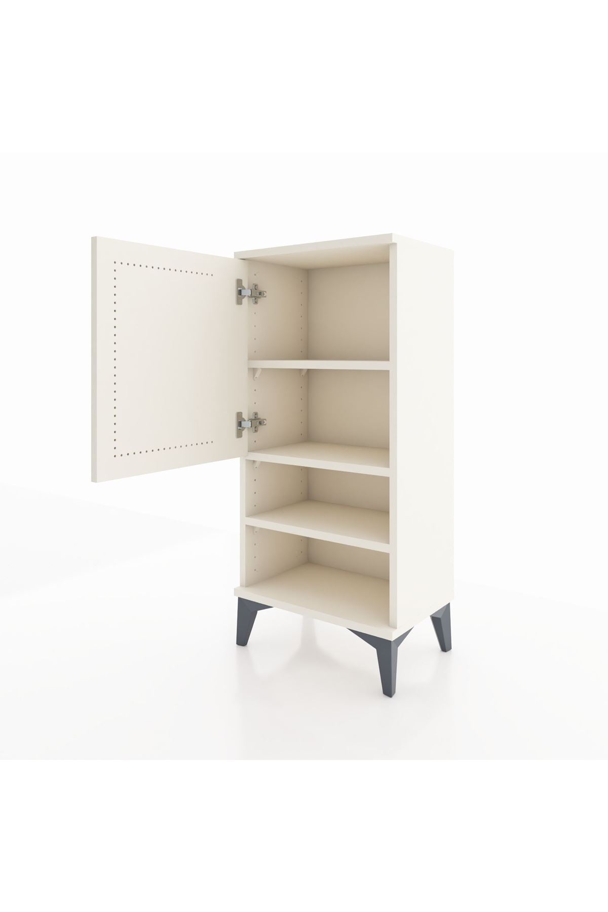 Arges Komodin 3 Raflı Tek Kapaklı 44x30x96 - S09M033V1A