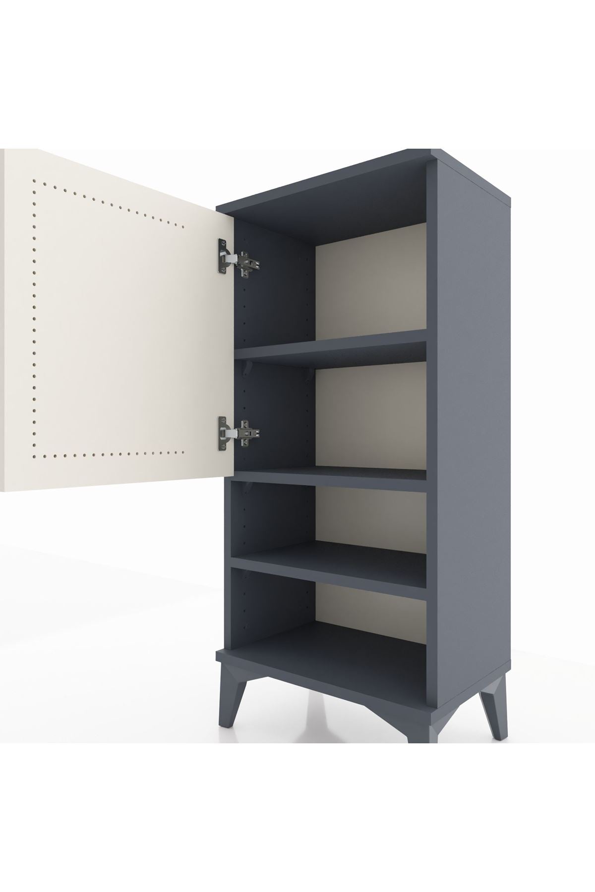 Arges Komodin 3 Raflı Tek Kapaklı 44x30x96 - S09M033V4A