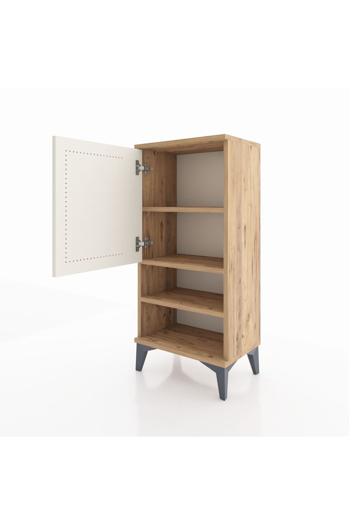 Arges Komodin 3 Raflı Tek Kapaklı 44x30x96 - S09M033V7A