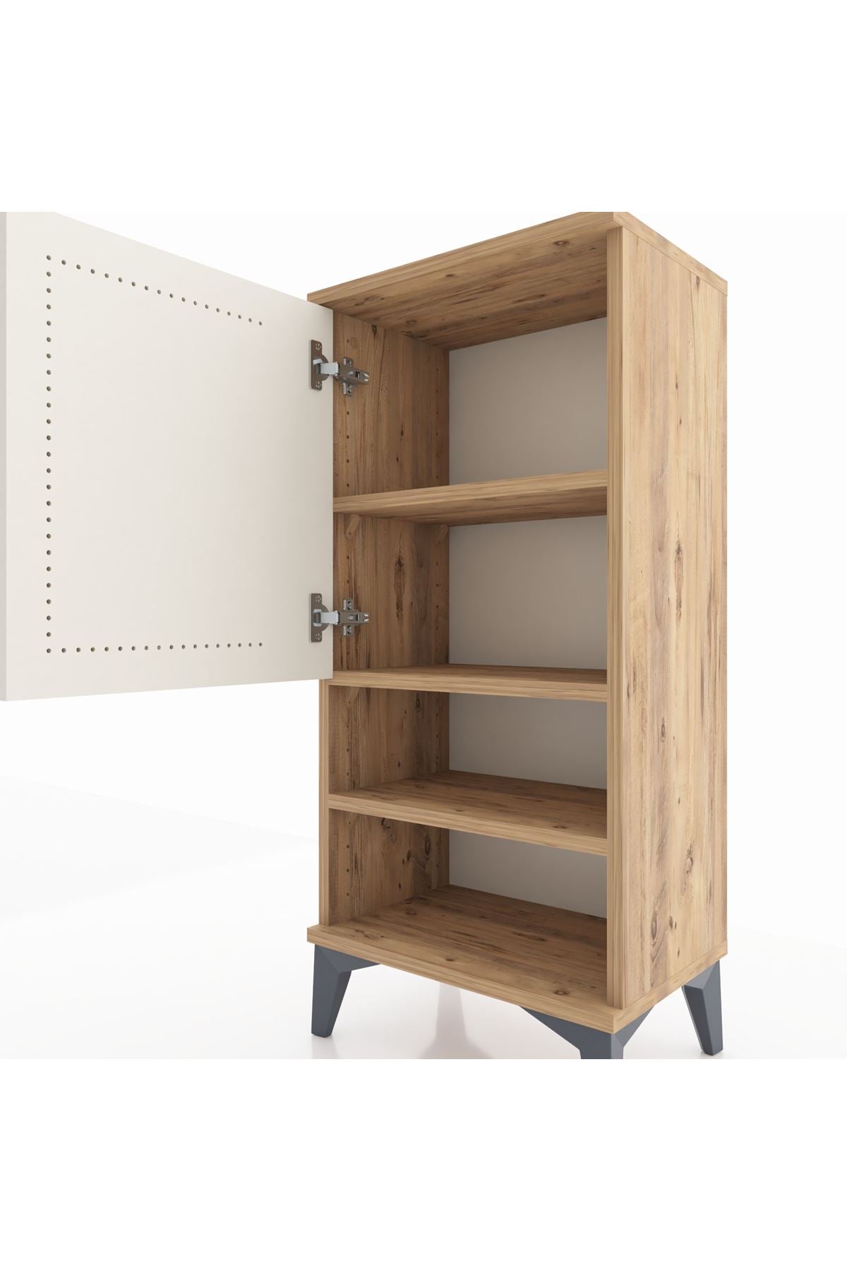Arges Komodin 3 Raflı Tek Kapaklı 44x30x96 - S09M033V7A