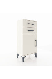 Arges Komodin Tek Raflı 2 Çekmeceli Tek Kapaklı 44x30x96 - S09M034V1A