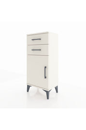 Arges Komodin Tek Raflı 2 Çekmeceli Tek Kapaklı 44x30x96 - S09M034V1A