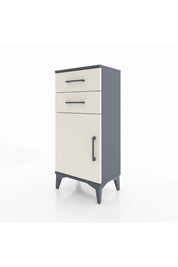 Arges Komodin Tek Raflı 2 Çekmeceli Tek Kapaklı 44x30x96 - S09M034V4A