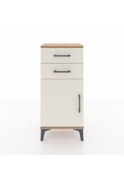 Arges Komodin Tek Raflı 2 Çekmeceli Tek Kapaklı 44x30x96 - S09M034V7A