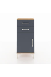 Arges Komodin Tek Raflı 2 Çekmeceli Tek Kapaklı 44x30x96 - S09M034V8A