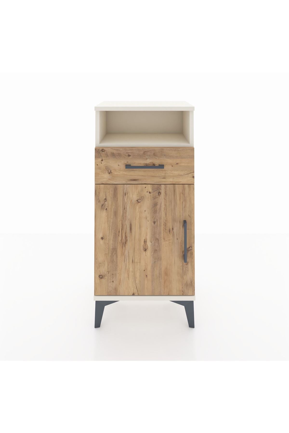 Arges Komodin 2 Raflı Tek Çekmeceli Tek Kapaklı 44x30x96 - S09M035V3A
