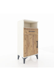 Arges Komodin 2 Raflı Tek Çekmeceli Tek Kapaklı 44x30x96 - S09M035V3A