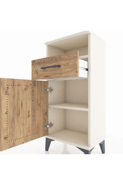Arges Komodin 2 Raflı Tek Çekmeceli Tek Kapaklı 44x30x96 - S09M035V3A