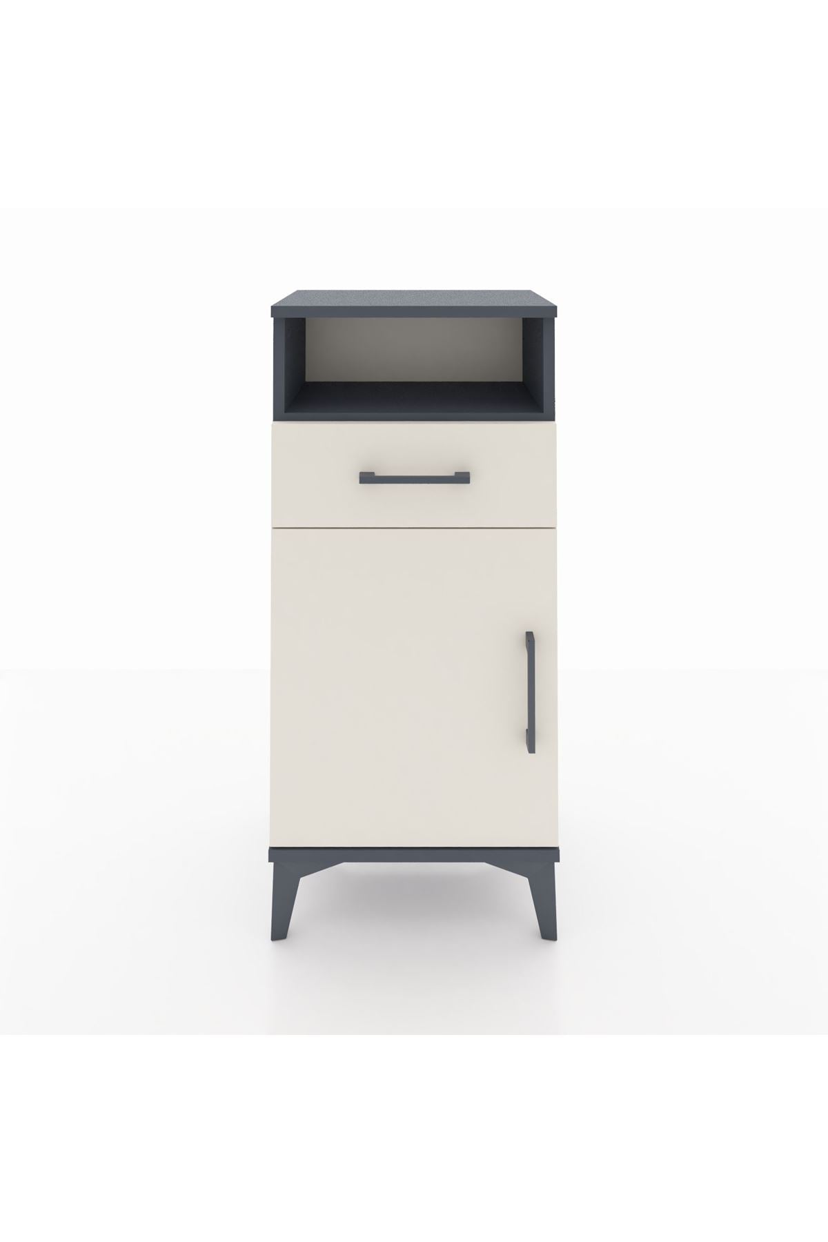 Arges Komodin 2 Raflı Tek Çekmeceli Tek Kapaklı 44x30x96 - S09M035V4A