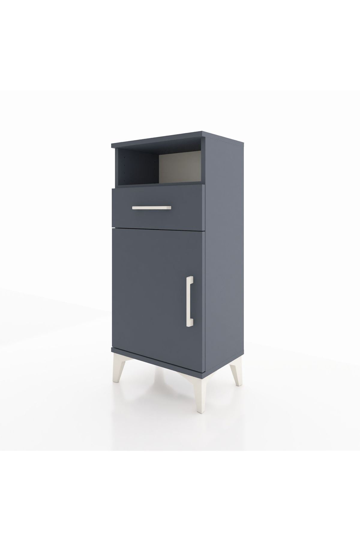 Arges Komodin 2 Raflı Tek Çekmeceli Tek Kapaklı 44x30x96 - S09M035V5A